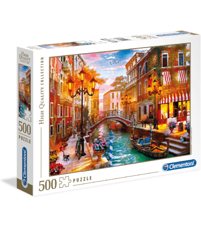 Rompecabezas 500 piezas clementoni Atardecer de Venecia
