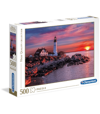 Rompecabezas 500 piezas clementoni faro de porland