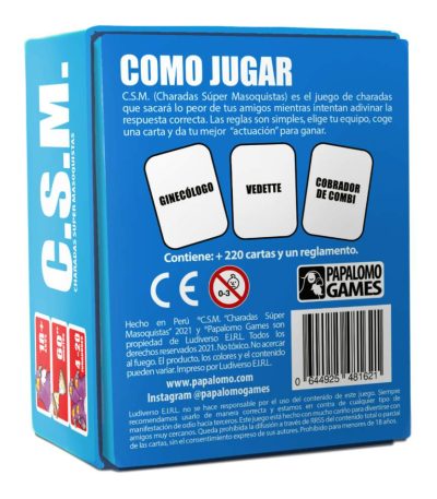 juego csm, juegos linio, juegos papalomo games, papalomo, partygame, juego para beber, CSM002_