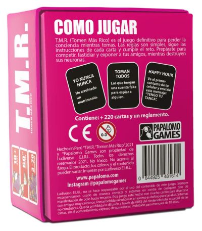 juego papalomo games, juego tmr, party game, diadjuegos, juegos de mesa, juegos ripley, juegos linio, liniperu, TMR002_